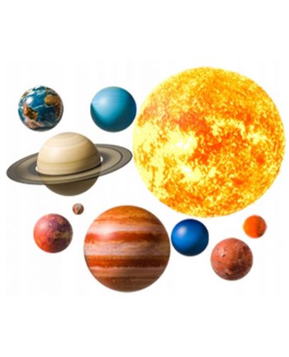 Детски стикери за стена за детска стая Sipo - Планети в Слънчевата система  - 1